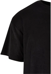 URBAN CLASSICS T-Shirt Oversized Towel Tee Schwarz