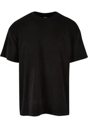 URBAN CLASSICS T-Shirt Oversized Towel Tee Schwarz