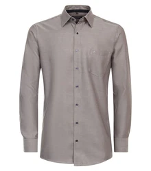 CASAMODA Businesshemd Kent Comfort Fit Grau/Braun/Beige/Dunkelgrau