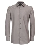 CASAMODA Businesshemd Kent Comfort Fit Grau/Braun/Beige/Dunkelgrau