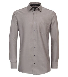 CASAMODA Businesshemd Kent Comfort Fit Grau/Braun/Beige/Dunkelgrau