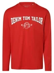 TOM TAILOR Denim Langarmshirt Longsleeve Dunkelrot