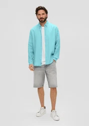 s.Oliver Langarmhemd mit Button-Down-Kragen 