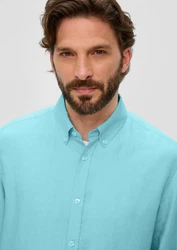 s.Oliver Langarmhemd mit Button-Down-Kragen 
