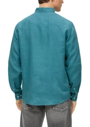 s.Oliver Langarmhemd mit Button-Down-Kragen 