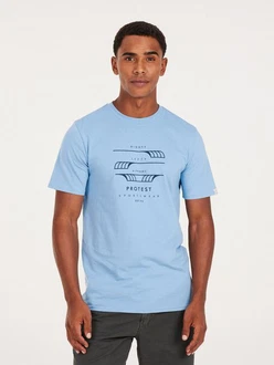 Protest Kurzarmshirt PRTRIMBLE T-Shirt Herren Shirt Dusk Blue Protest Kurzarmshirt PRTRIMBLE T-Shirt Herren Shirt Dusk Blue