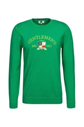 Gentlemen's Corner Strickpullover George Grün/Türkis/Dunkelgrün