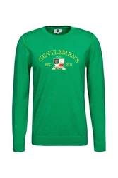 Gentlemen's Corner Strickpullover George Grün/Türkis/Dunkelgrün