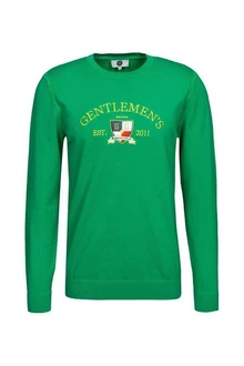 Gentlemen's Corner Strickpullover George Grün/Türkis/Dunkelgrün