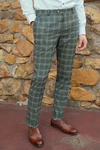 Next Anzughose Slim-Fit-Anzughose (1-tlg) Dunkelgrün/Grün