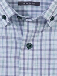 OLYMP Langarmhemd Modern-Fit Luxor Hellblau/Grau/Dunkelblau/Türkis/Blau