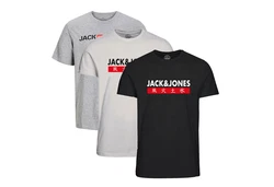 Jack & Jones T-Shirt INFINITY Multipack Blau/Schwarz/Grau/Hellblau