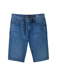 TOM TAILOR Relax-fit-Jeans Morris Jeansshorts Blau/Dunkelblau/Hellblau