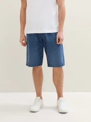 TOM TAILOR Relax-fit-Jeans Morris Jeansshorts Blau/Dunkelblau/Hellblau