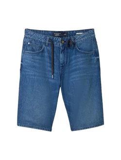 TOM TAILOR Relax-fit-Jeans Morris Jeansshorts Blau/Dunkelblau/Hellblau