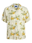 Jack & Jones Hawaiihemd JORLUKE TAMPA AOP SHIRT SN Gelb/Blau