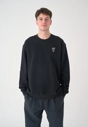 Cleptomanicx Sweater Sketch Gull schwarz
