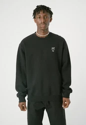 Cleptomanicx Sweater Sketch Gull schwarz