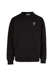Cleptomanicx Sweater Sketch Gull schwarz