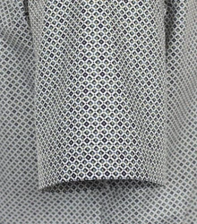 CASAMODA Businesshemd Kurzarm Print Grau/Dunkelgrau/Hellblau
