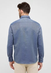 Eterna Langarmhemd COMFORT FIT Dunkelblau/Blau/Hellblau/Grau
