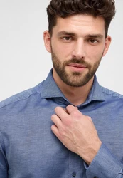 Eterna Langarmhemd COMFORT FIT Dunkelblau/Blau/Hellblau/Grau