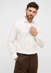 Eterna Langarmhemd COMFORT FIT Weiß/Creme/Beige/Khaki