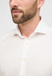 Eterna Langarmhemd COMFORT FIT Weiß/Creme/Beige/Khaki