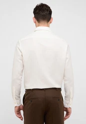 Eterna Langarmhemd COMFORT FIT Weiß/Creme/Beige/Khaki