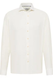 Eterna Langarmhemd COMFORT FIT Weiß/Creme/Beige/Khaki
