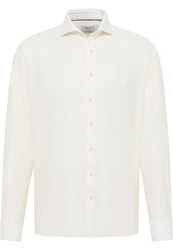 Eterna Langarmhemd COMFORT FIT Weiß/Creme/Beige/Khaki