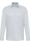 Eterna Langarmhemd MODERN FIT EASY IRON Grau/Gelb