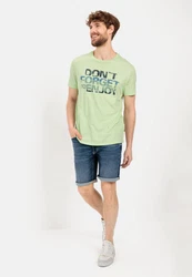 camel active T-Shirt Hellgrün/Grün/Dunkelgrün