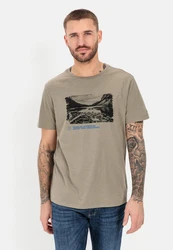 camel active T-Shirt Khaki/Braun/Beige/Grau