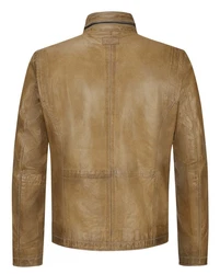 Milestone Lederjacke MS-Edward Braun/Beige/Khaki