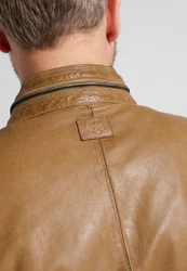 Milestone Lederjacke MS-Edward Braun/Beige/Khaki