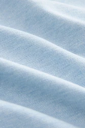 Next Bandeau-Bikini-Top Piqu-Poloshirt Hellblau/Blau