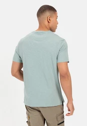 camel active Poloshirt T-Shirt Henleyshirt Grün/Hellblau/Hellgrün