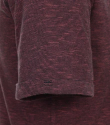 CASAMODA T-Shirt Henley SNOS T-Shirt uni Dunkelrot/Bordeaux