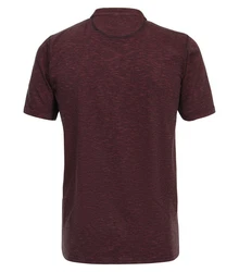 CASAMODA T-Shirt Henley SNOS T-Shirt uni Dunkelrot/Bordeaux