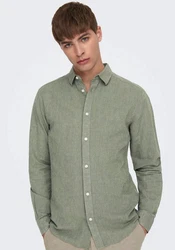 ONLY & SONS Langarmhemd ONSCaiden (1-tlg) apfel