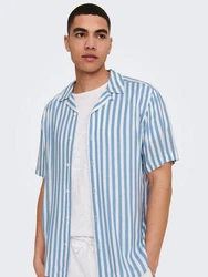 Only & Sons Hemd 'Wayne' Hellblau/Blau