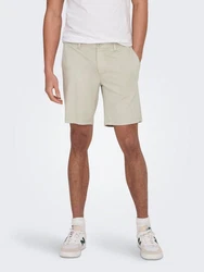 Only & Sons Shorts Mark hellgrau