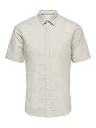 Kurzarmhemd ONSCAIDEN SS SOLID LINEN SHIRT NOOS