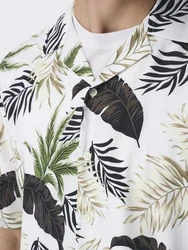ONLY & SONS Hawaiihemd ONSWAYNE LIFE AOP SS VISCOSE SHIRT Grün/Dunkelgrün/Blau