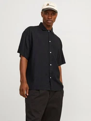 Jack & Jones Businesshemd JORFARO LINEN OVERSIZED SHIRT 