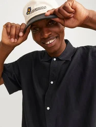Jack & Jones Businesshemd JORFARO LINEN OVERSIZED SHIRT 