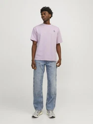 Jack & Jones T-Shirt JCOTRIANGLE SUMMER TEE SS CREW NECK Rosa/Lila