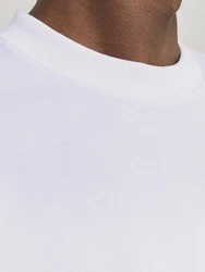 Jack & Jones T-Shirt JCOTRIANGLE SUMMER TEE SS CREW NECK Weiß/Fliederfarben/Dunkelblau