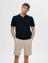 SELECTED HOMME Poloshirt/Pullover 'TELLER' nachtblau